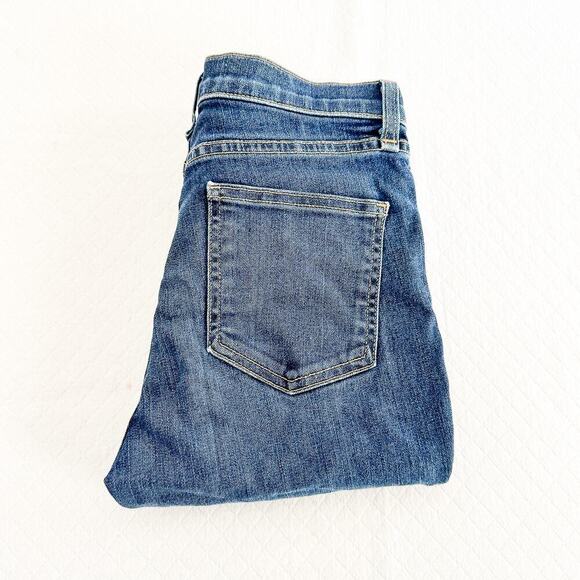 Veronica Beard Kate 10" Skinny Dark Wash Vintage w/Fray Denim Jeans Size 26 - Picture 1 of 8
